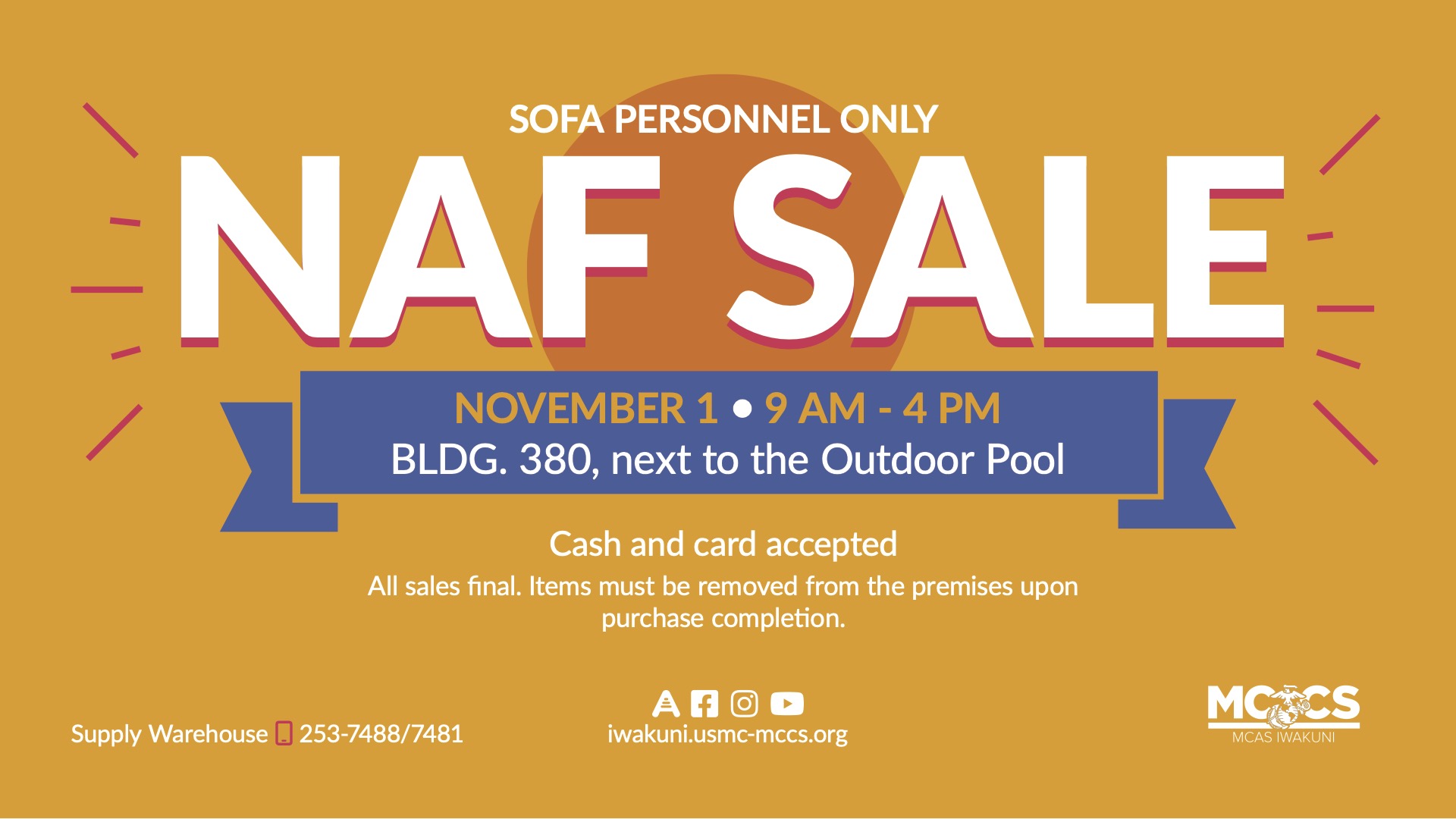 MCCS NAF Sale