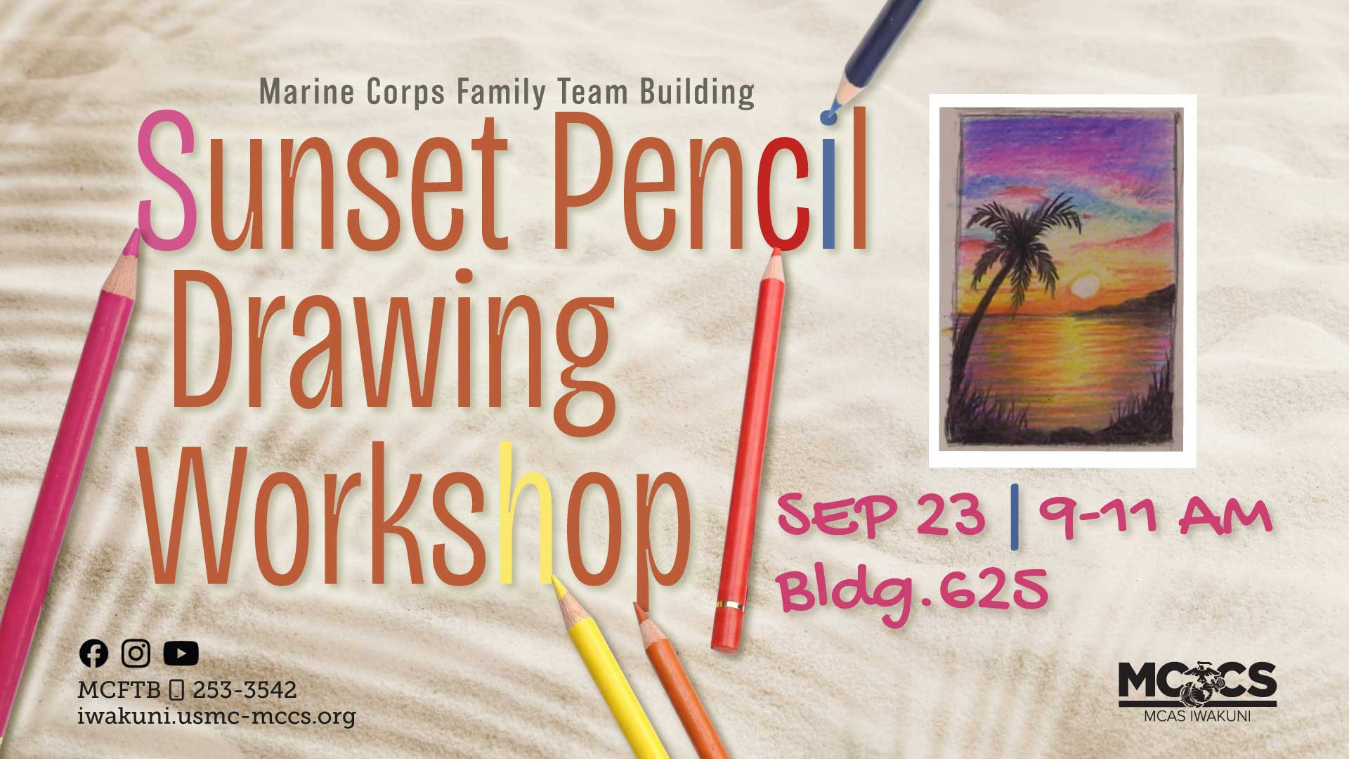 Sunset Pencil Drawing Workshop