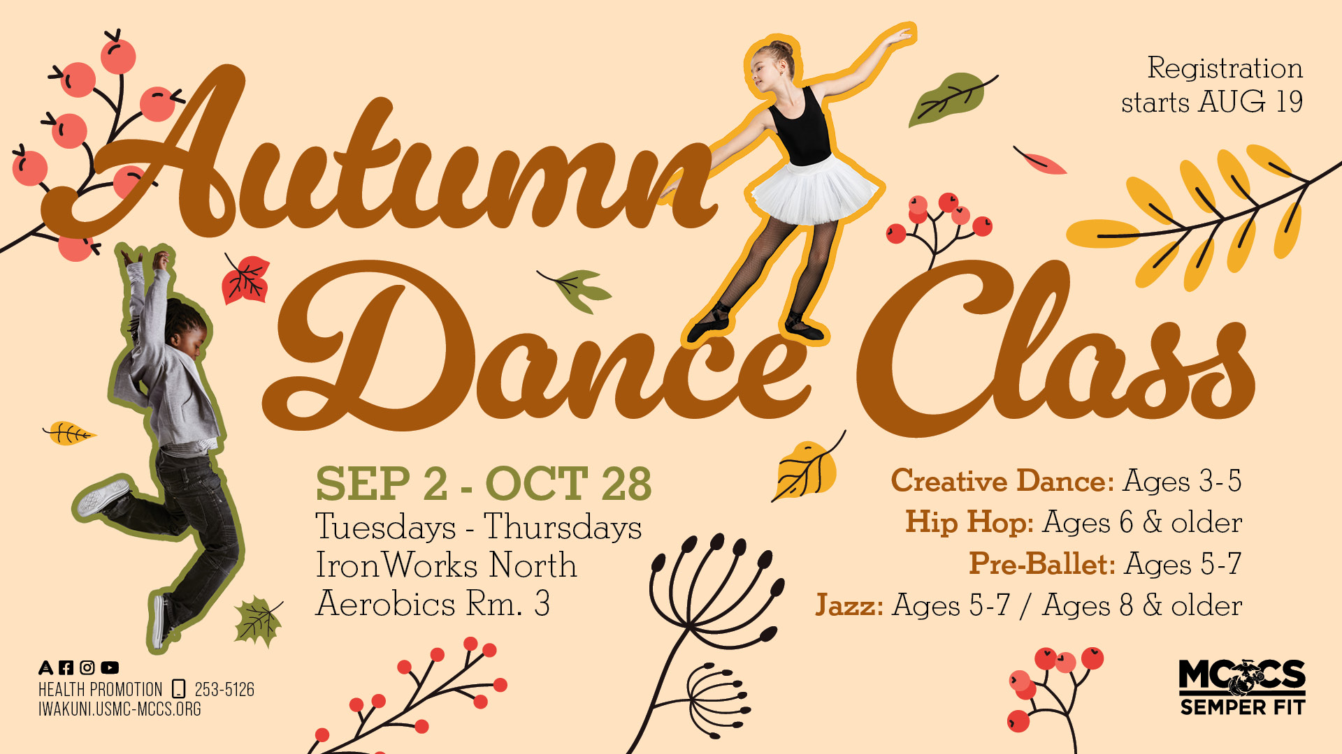 Youth Dance Classes - Autumn Session