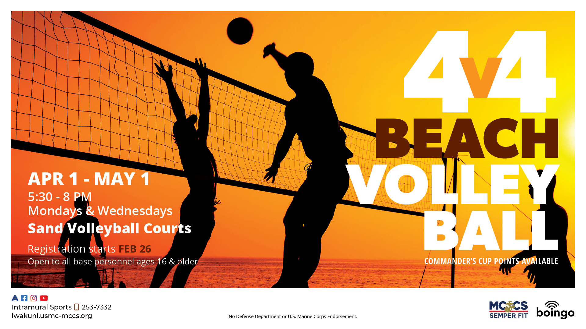Intramural Sports Beach Volleyball Season