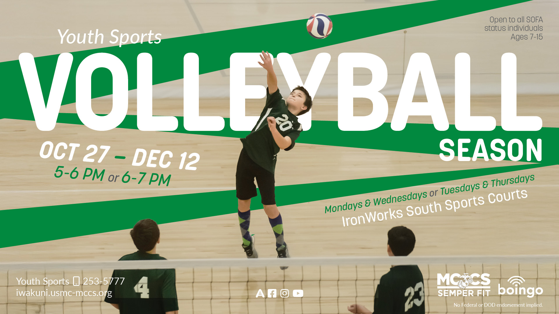 Youth Sports Volleyball Season