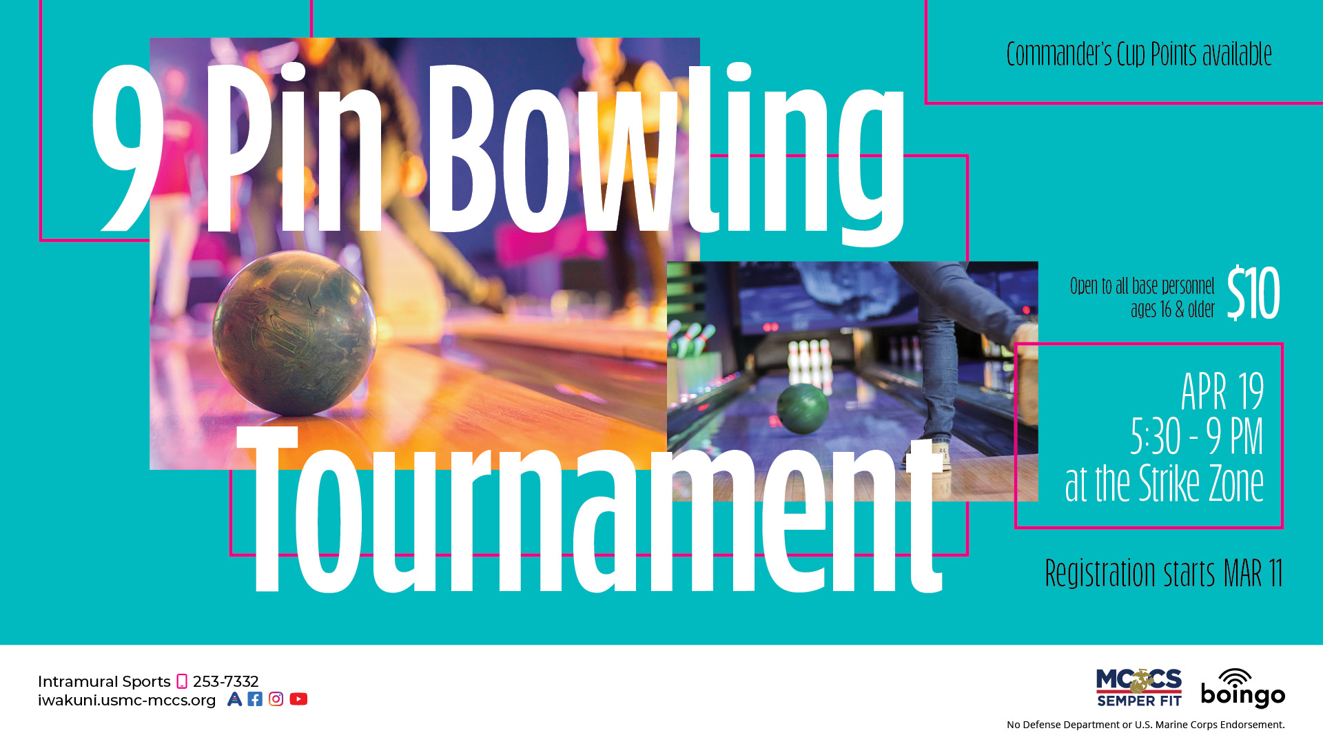 Intramural Sports 9-Pin Bowling Tournament