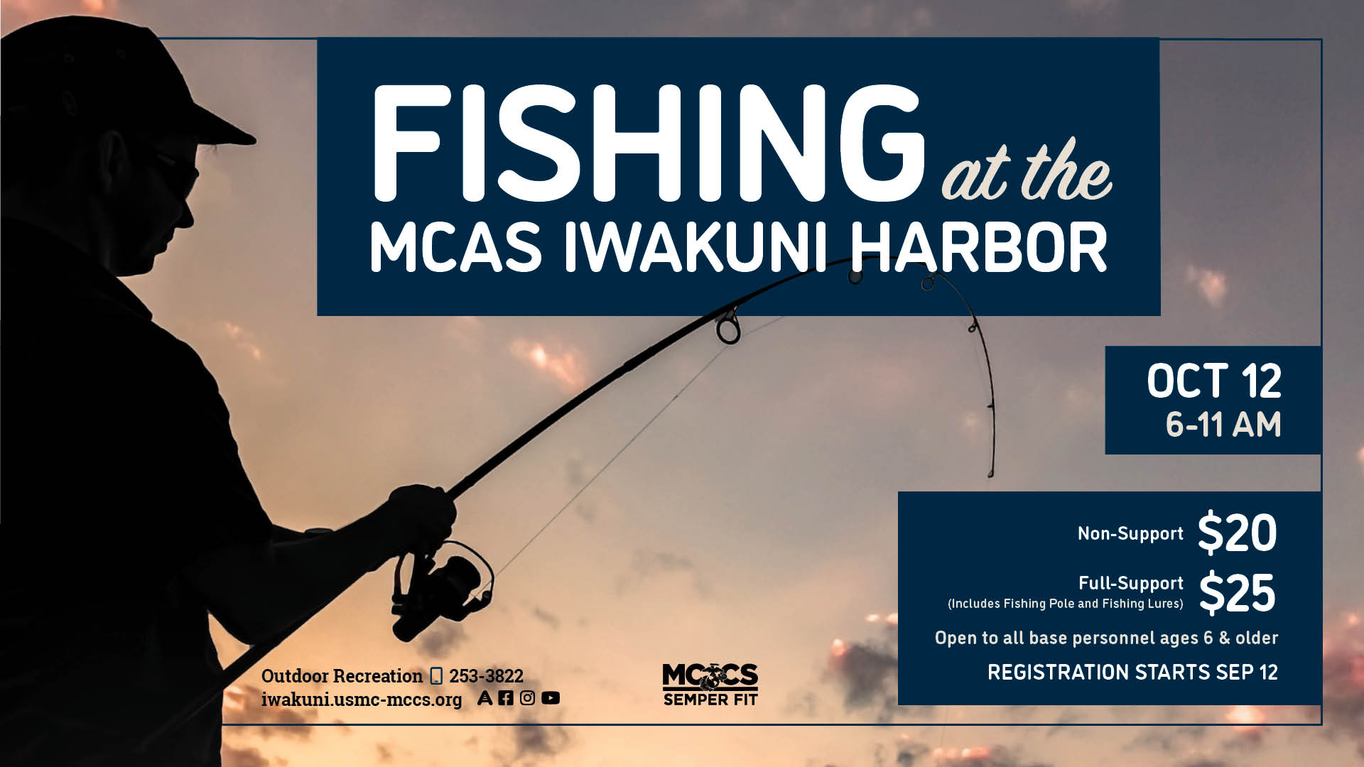 Fishing at the MCAS Iwakuni Harbor