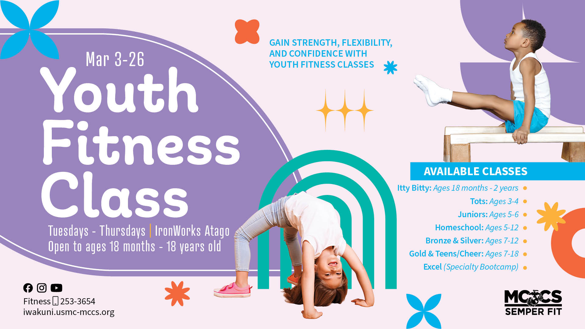 Youth Fitness Classes - March