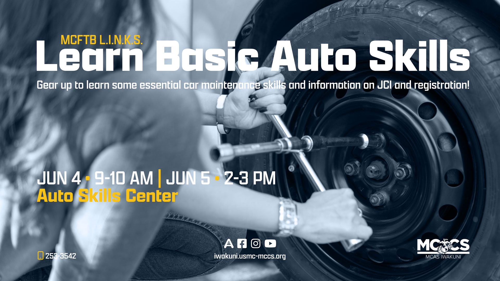L.I.N.K.S. and Learn: Basic Auto Skills Workshop for Spouses