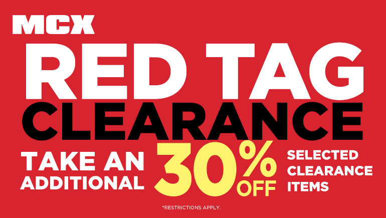 MCX: Red Tag Clearance