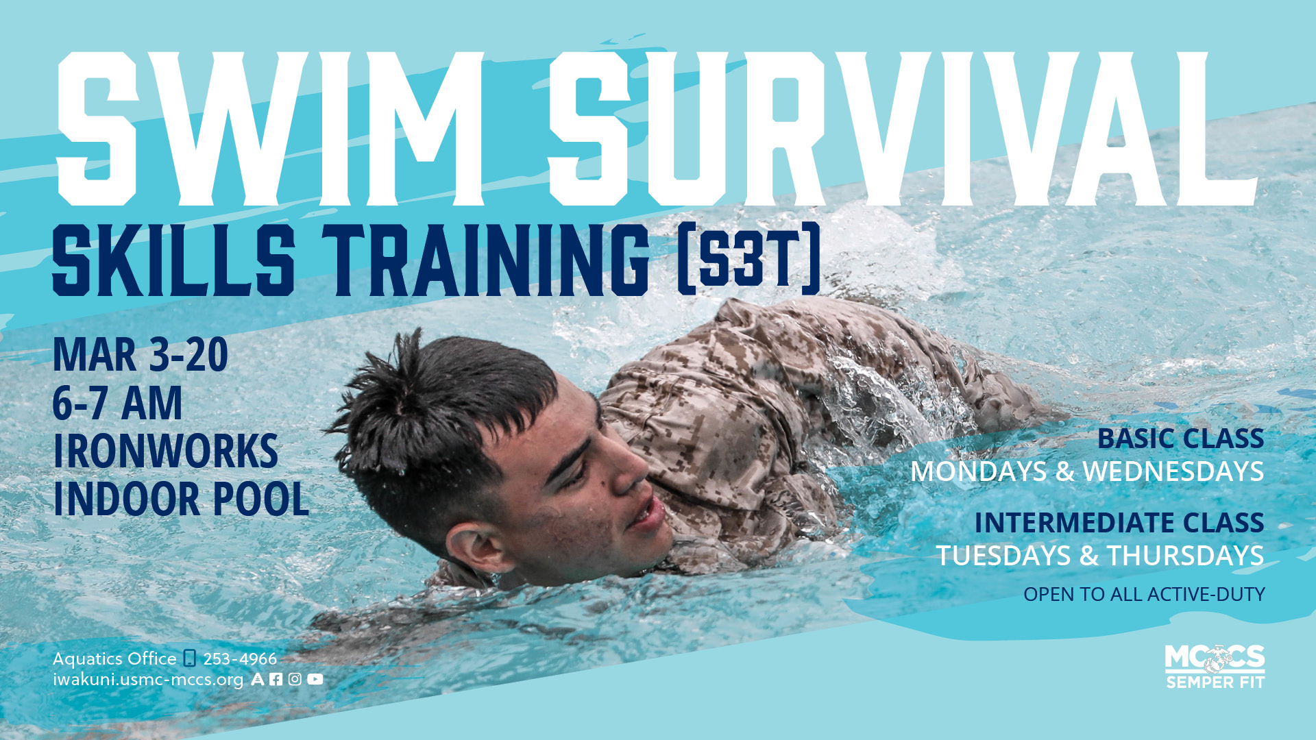 Active Duty Swim Program: Swim Survival Skills Training (S3T)