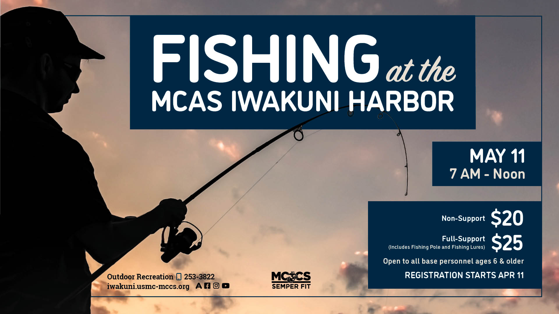 Fishing at the MCAS Iwakuni Harbor