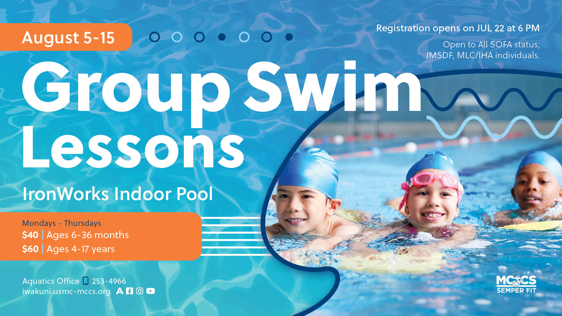 August Summer Group Swim Lessons