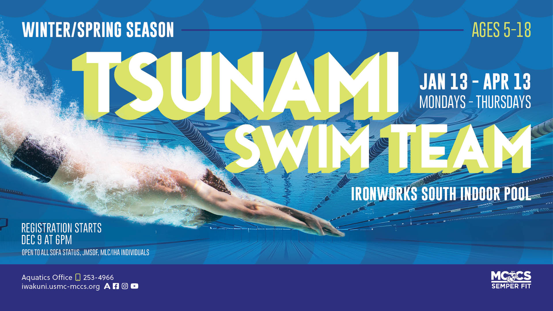 Tsunami la swimming