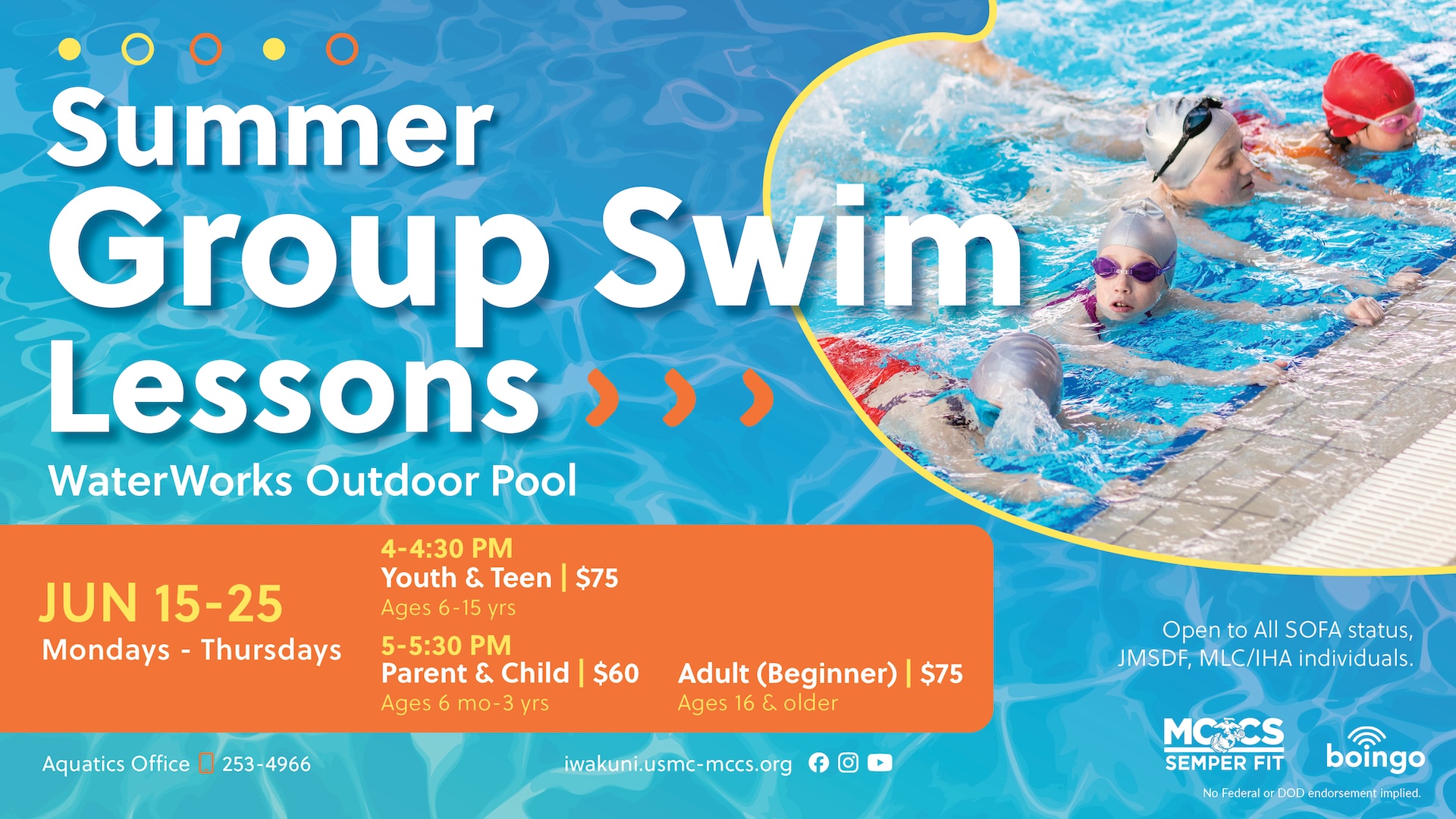 June Summer Group Swim Lessons
