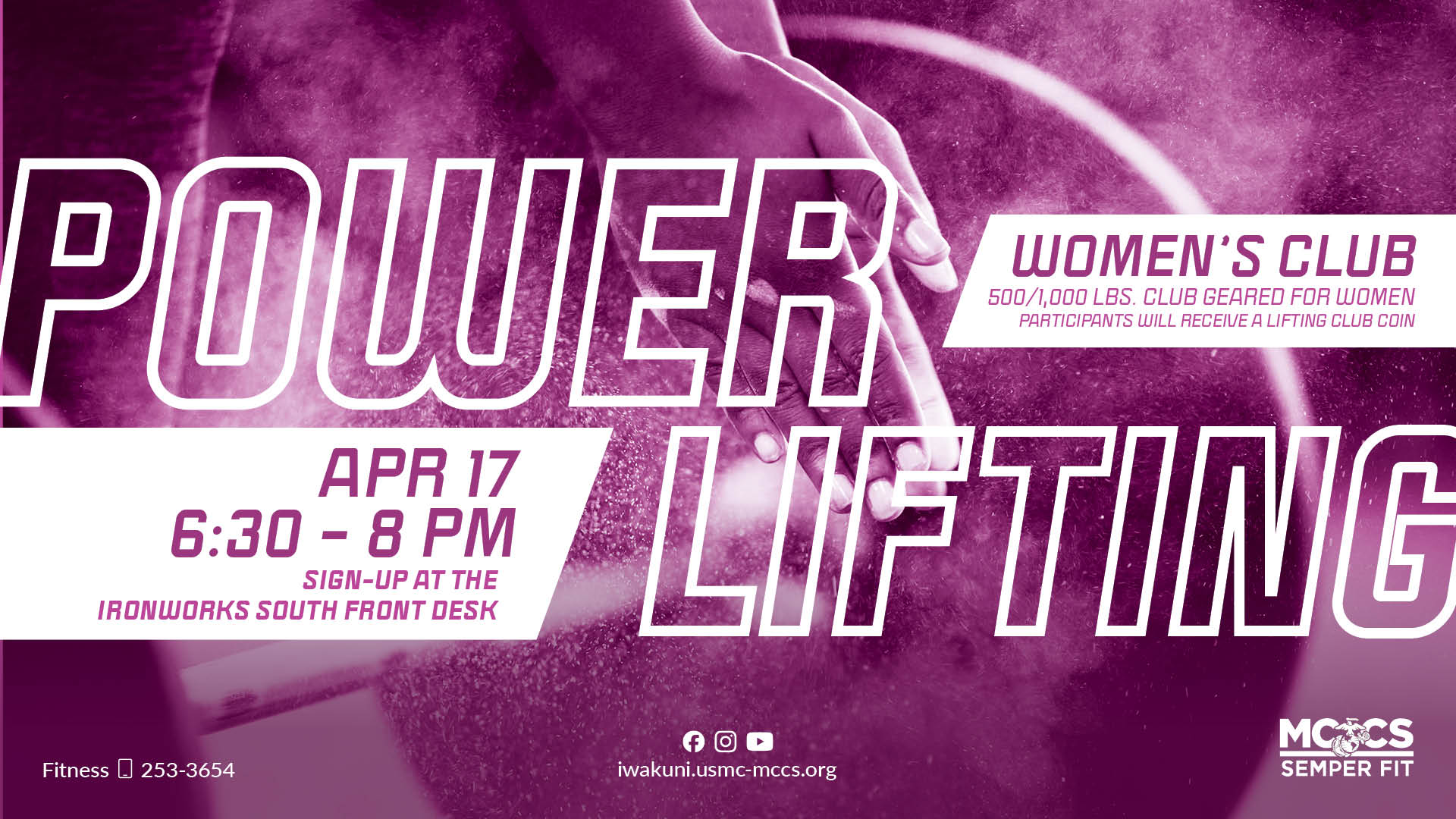 Women's Power Lifting Club Event