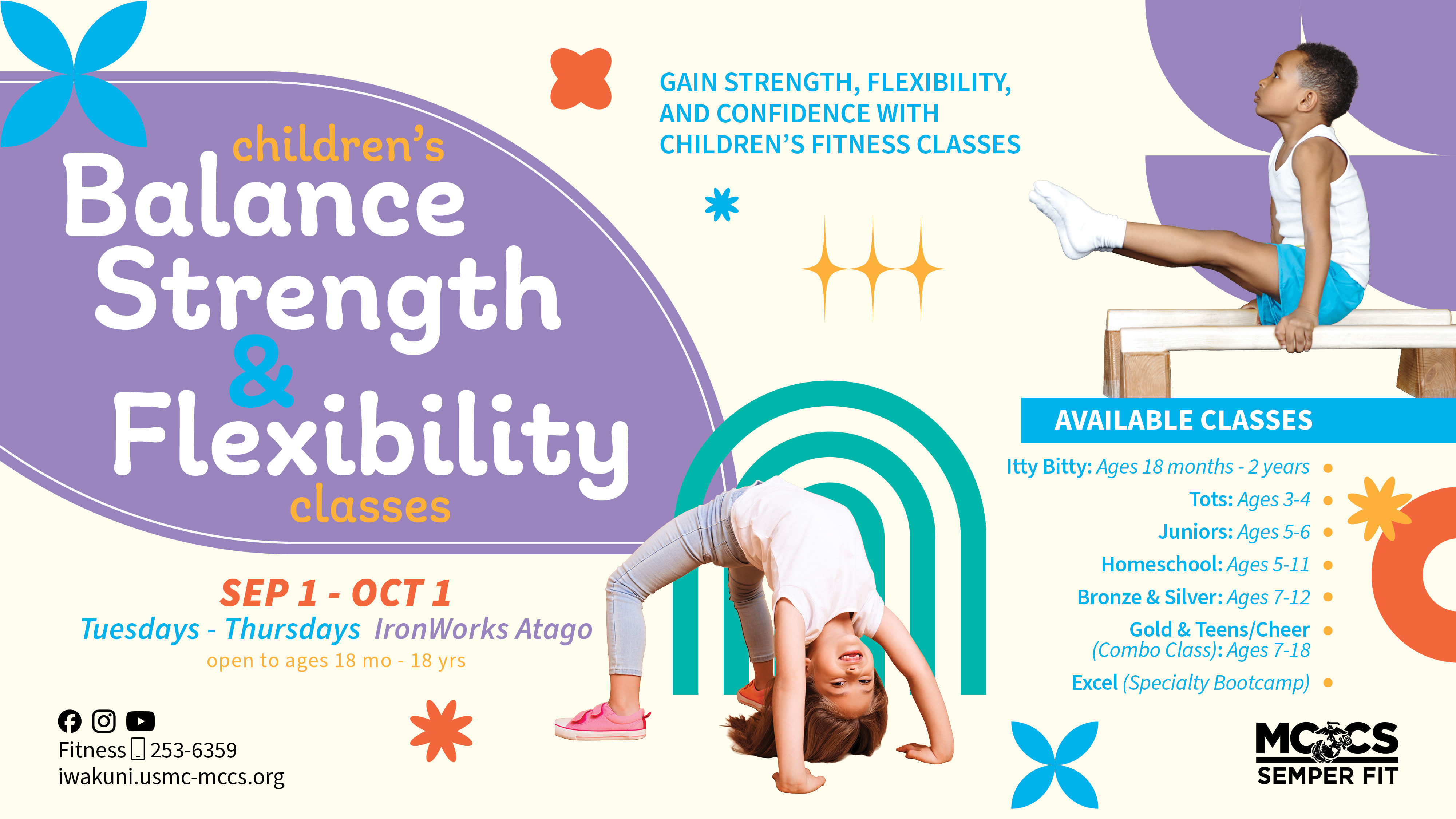 Children's Balance, Strength & Flexibility Classes - September