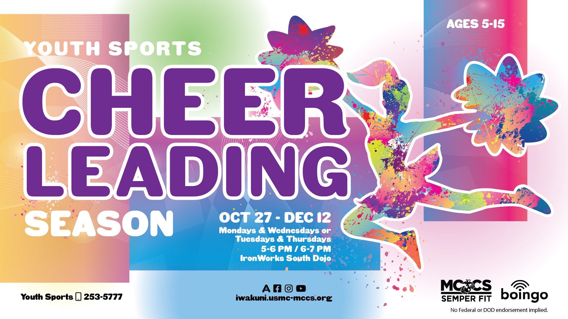 Youth Sports Cheerleading Season