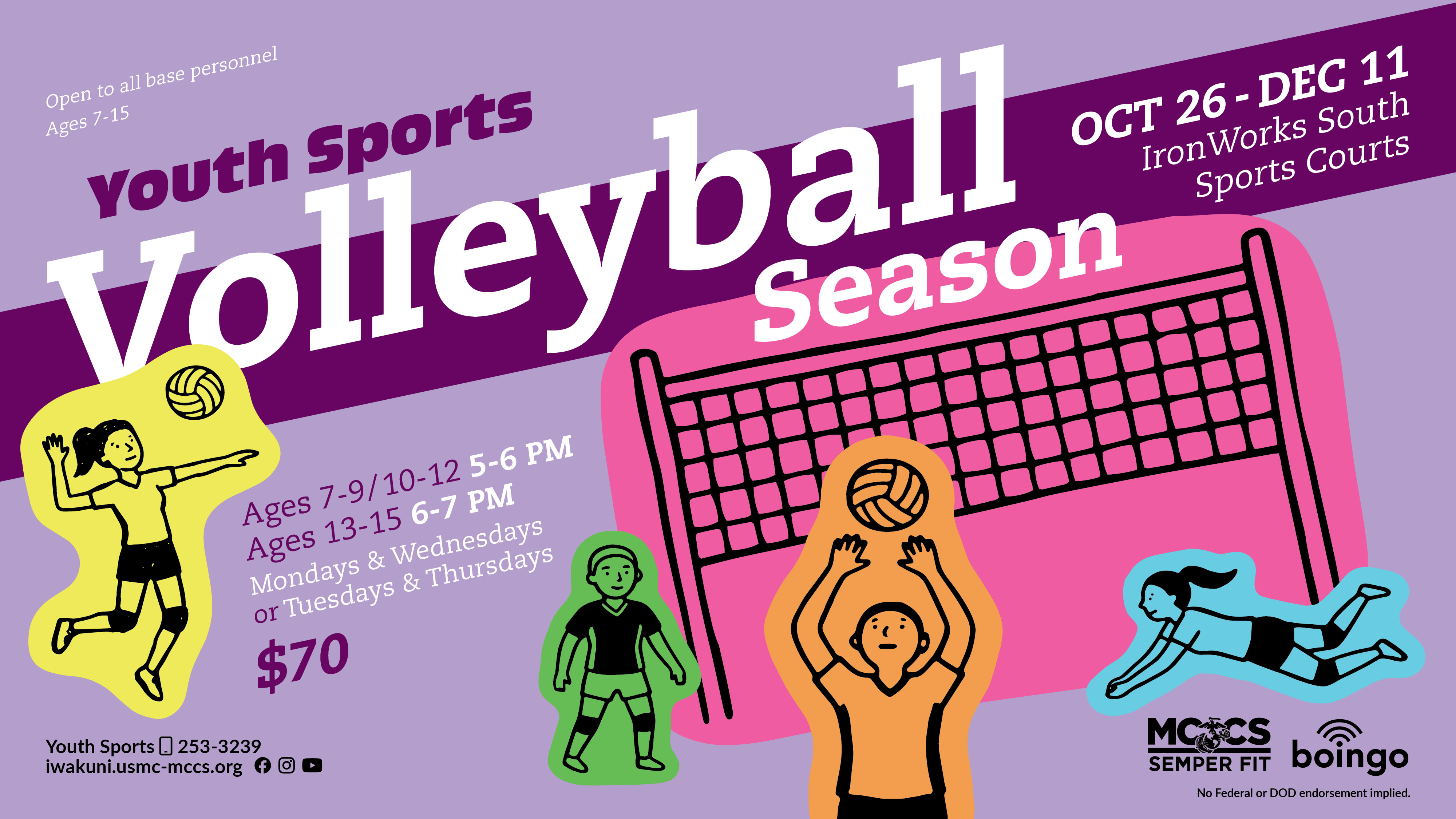 Youth Sports Volleyball Season