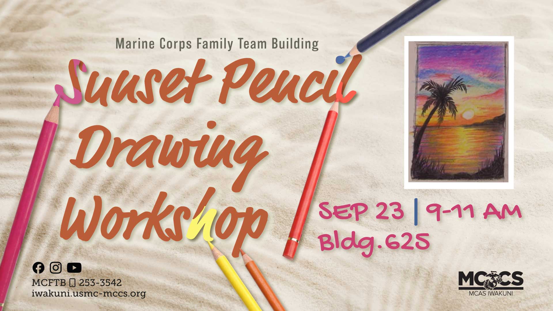 Sunset Pencil Drawing Workshop