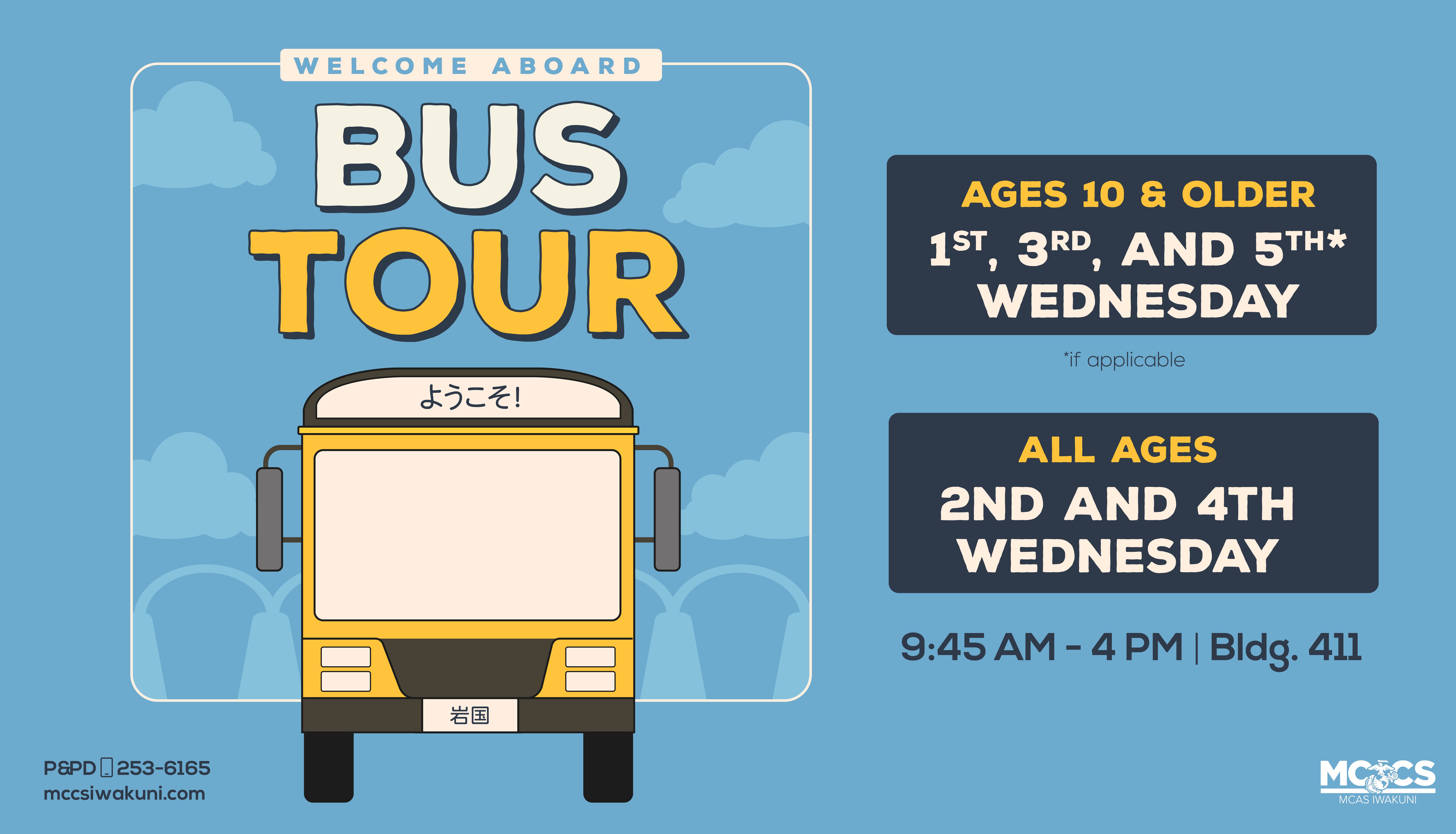 Welcome Aboard Bus Tour - Ages 10 and Older
