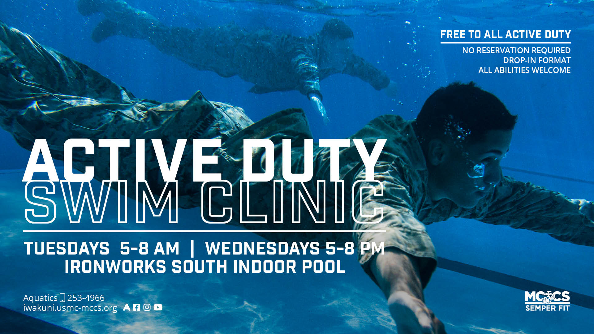 Active Duty Swim Clinics
