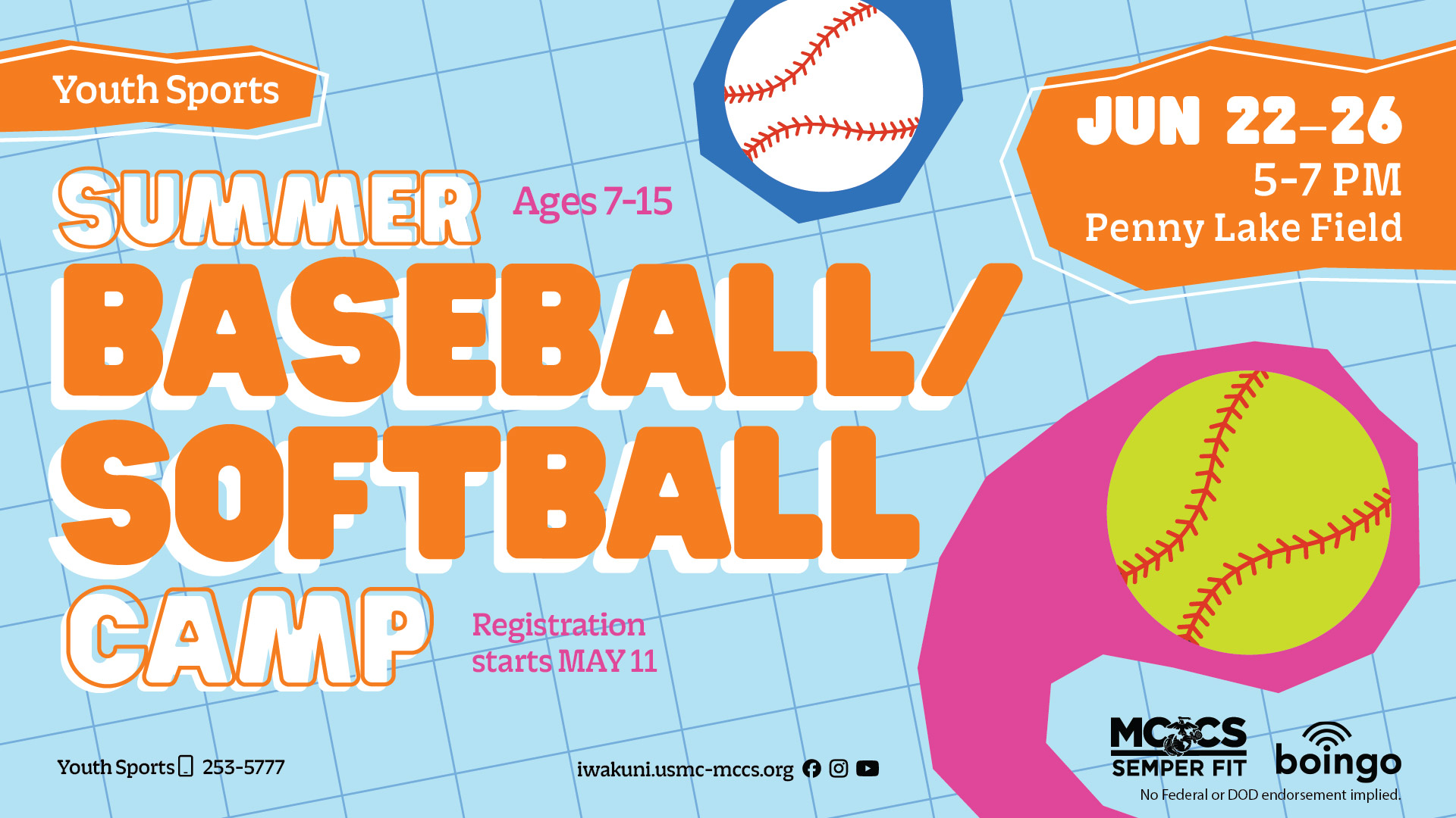Youth Sports Summer Baseball + Softball Camp