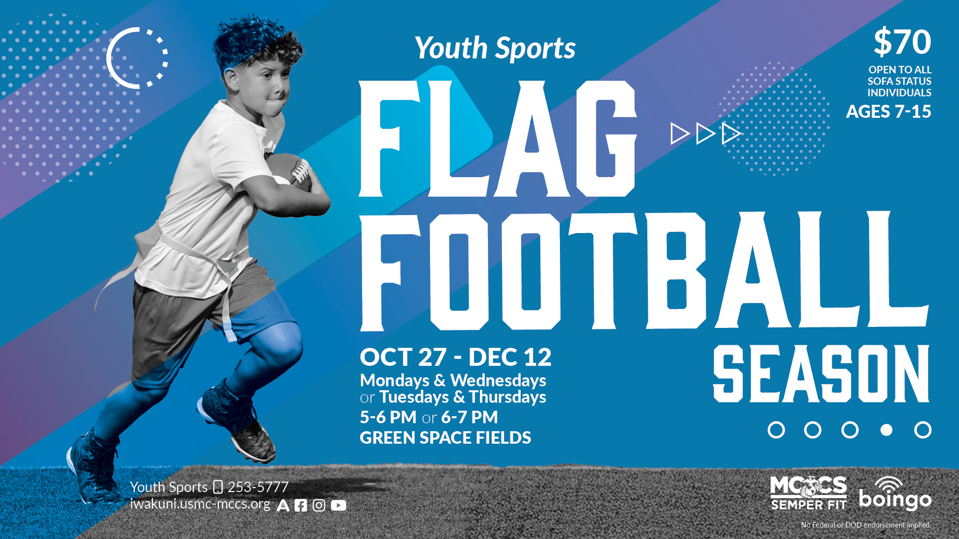 Youth Sports Flag Football Season