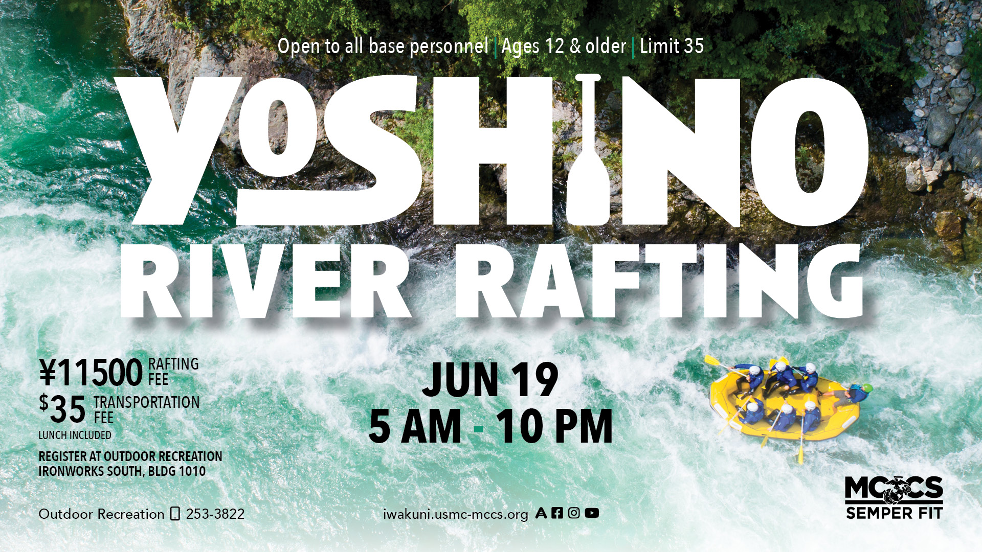 Yoshino River Rafting Trip