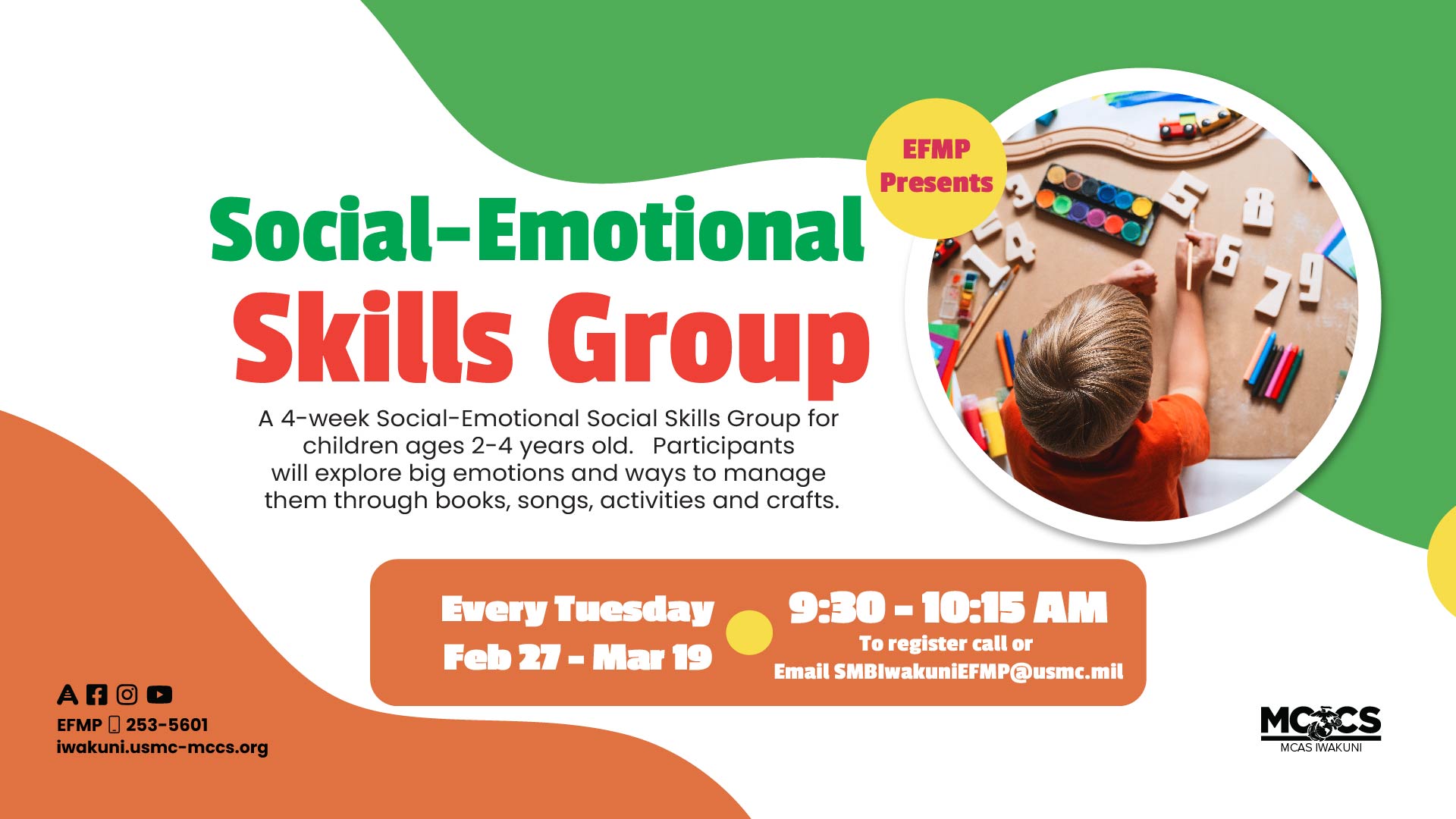 Social Skills Group Ages 2-4