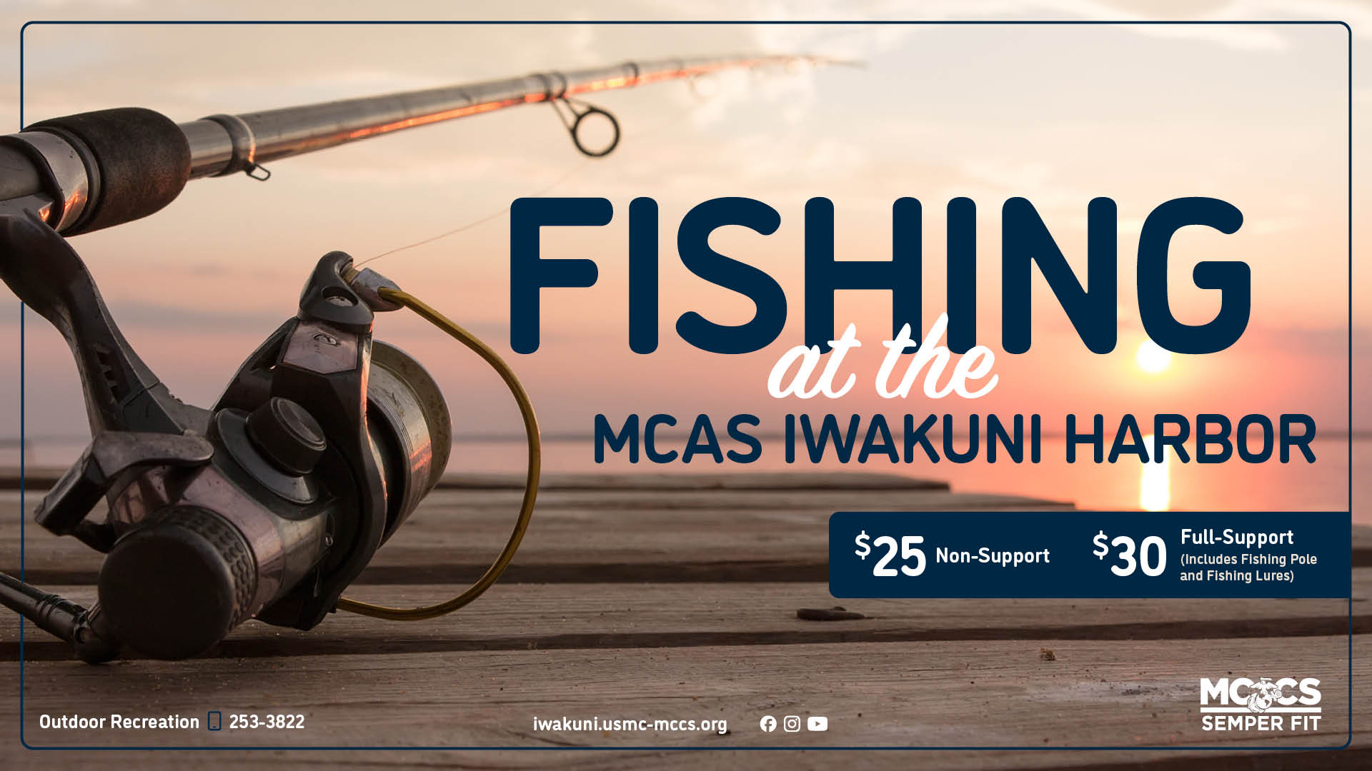 Fishing at the MCAS Iwakuni Harbor