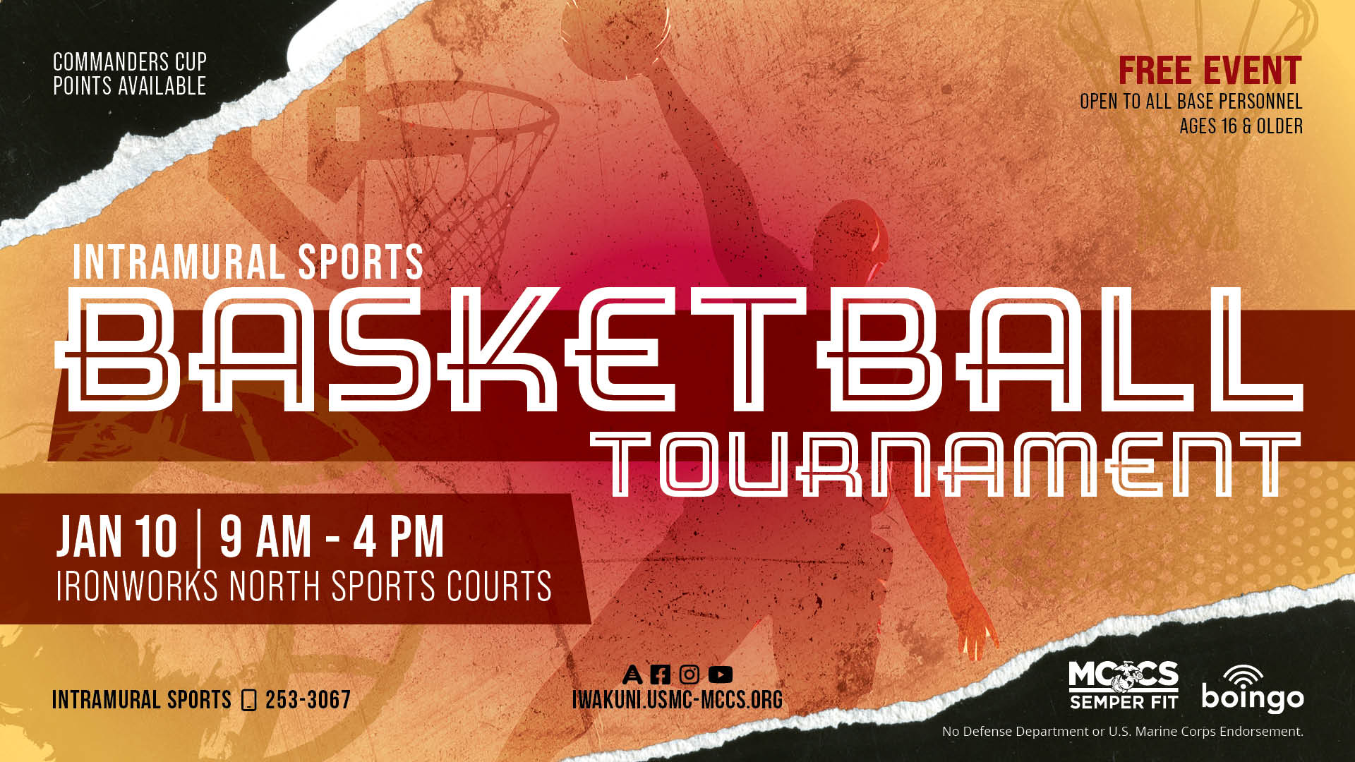 MCCS Intramural Sports 3v3 Basketball Tournament