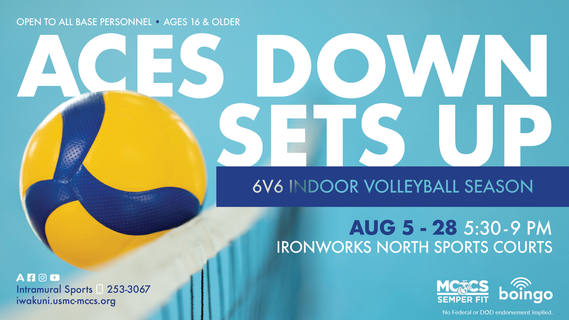 Aces Down, Sets Up (Indoor Volleyball Season)