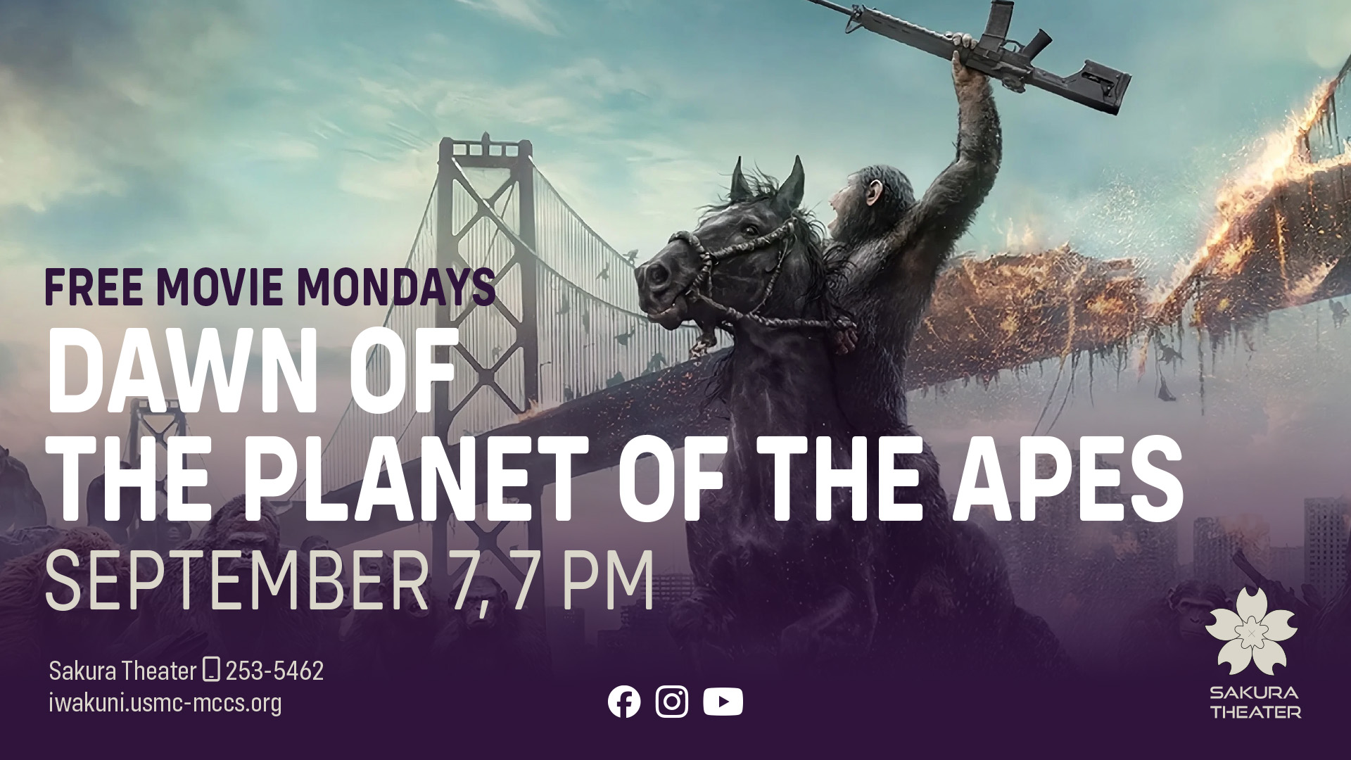 Free Movie Mondays - Dawn of the Planet of the Apes