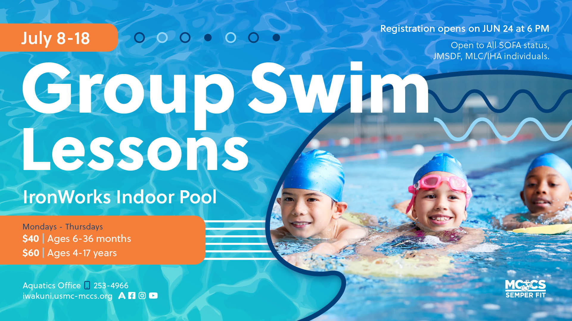 July Summer Group Swim Lessons