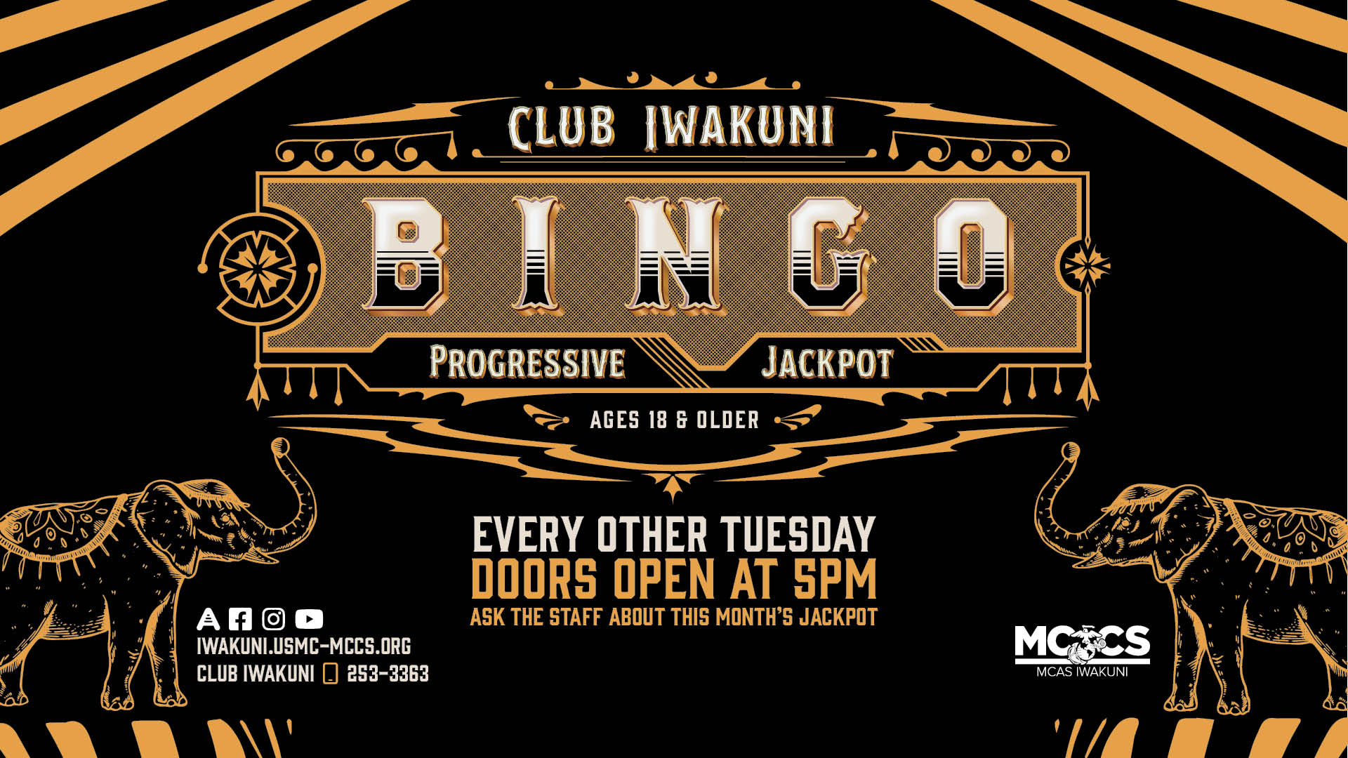 Canceled: Bingo Night at Club Iwakuni